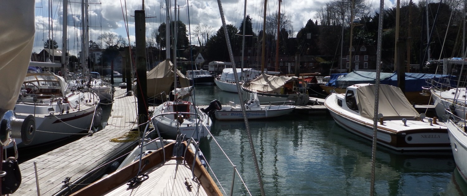 The moorings on a sunny day The moorings on a sunny day